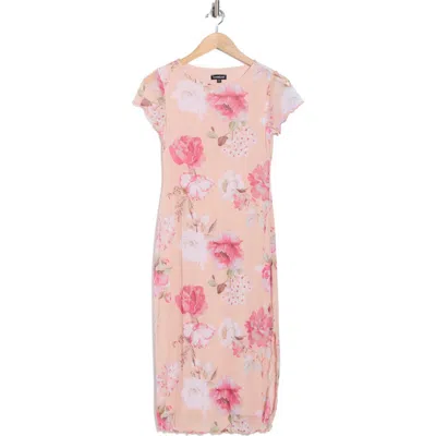 Bebe Power Mesh T-shirt Maxi Dress
