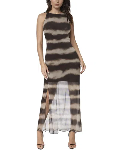 Bebe Powermesh Maxi Dress In Neutral
