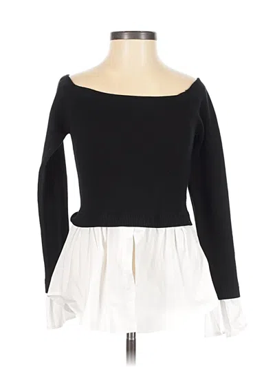 Pre-owned Bebe Pullover Sweater In Black