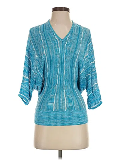 Pre-owned Bebe Pullover Sweater In Blue