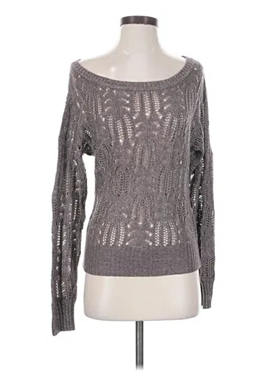 Pre-owned Bebe Pullover Sweater In Gray