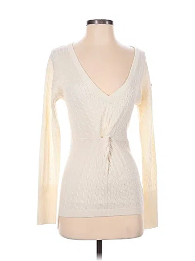 Pre-owned Bebe Pullover Sweater In Ivory
