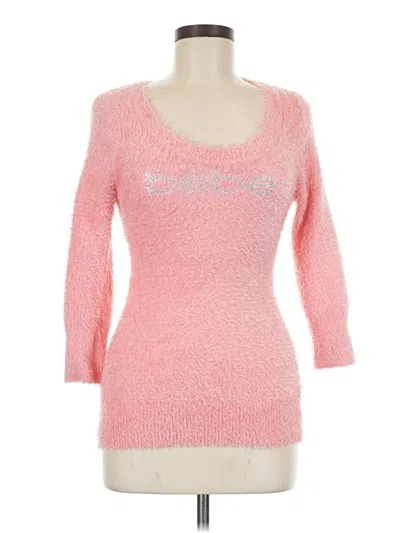 Pre-owned Bebe Pullover Sweater In Pink