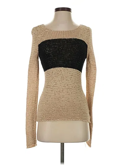 Pre-owned Bebe Pullover Sweater In Tan
