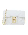 Bebe Rain Leather Crossbody Bag In White