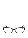 Bebe Ladies Multi-color Rectangular Eyeglass Frames Bb5183 In Black