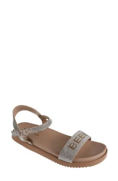 Bebe Rhinestone Sandal In Brown