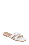Bebe Rhinestone Slide Sandal