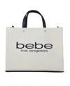 BEBE RIAN CANVAS TOTE BAG
