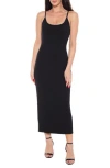 Bebe Emma Mesh Maxi Slip Dress In Black