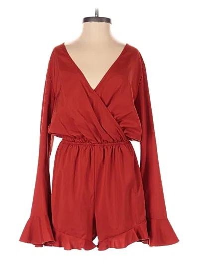 Pre-owned Bebe Romper In Red