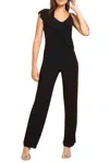 Bebe Ruffle Detail Jumpsuit In Black