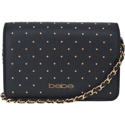 Bebe Sagan Studded Crossbody Bag In Black