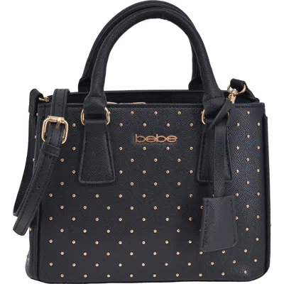 Bebe Sagan Studded Mini Satchel In Black