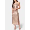 Bebe Maxi Dress In Rose/gold