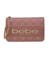 Bebe Serena Monogram Crossbody Bag In Dusty Rose