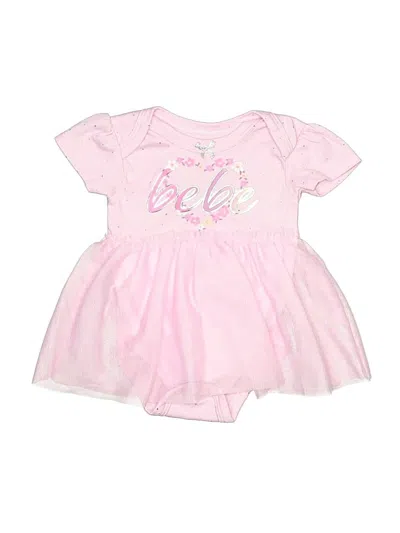 Pre-owned Bebe Babies' Short Sleeve Onesie In Pink