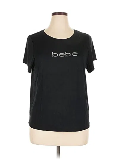 Pre-owned Bebe Short Sleeve T-shirt In Black