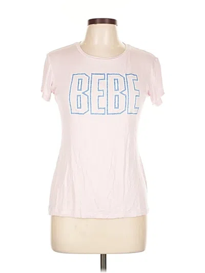 Pre-owned Bebe Short Sleeve T-shirt In Pink
