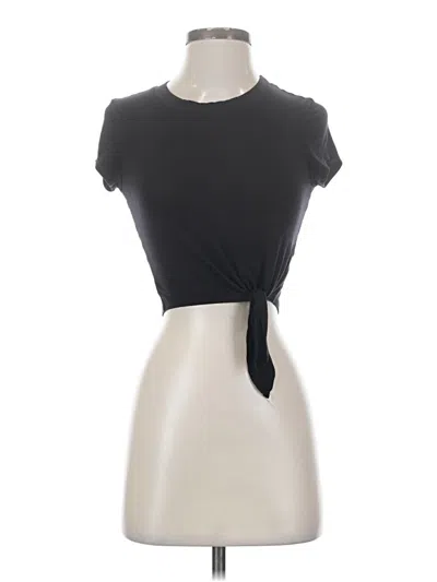 Pre-owned Bebe Short Sleeve T-shirt In Black