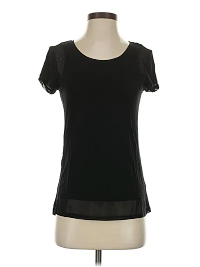 Pre-owned Bebe Short Sleeve T-shirt In Black