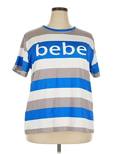 Pre-owned Bebe Short Sleeve T-shirt In Blue