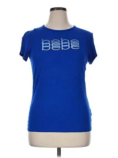 Pre-owned Bebe Short Sleeve T-shirt In Blue