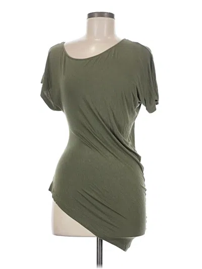 Pre-owned Bebe Short Sleeve T-shirt In Green
