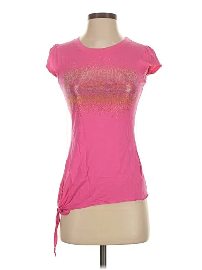 Pre-owned Bebe Short Sleeve T-shirt In Pink