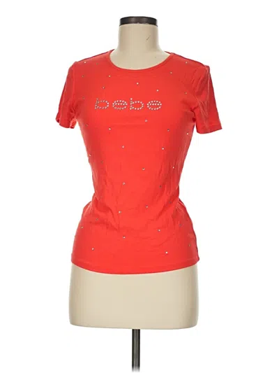 Pre-owned Bebe Short Sleeve T-shirt In Red