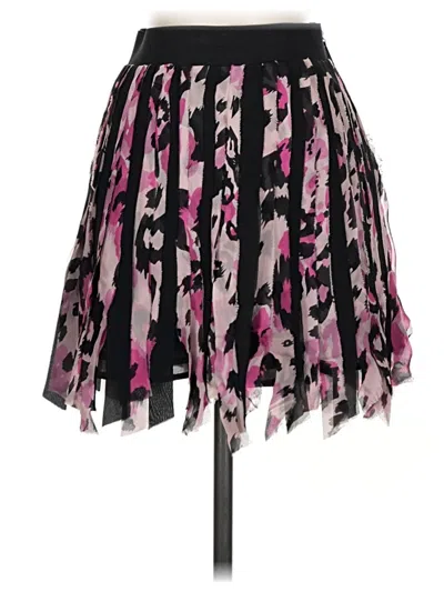 Pre-owned Bebe Silk Skirt In Pink