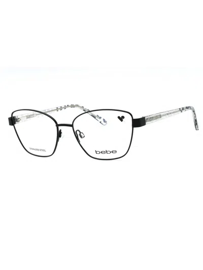 Bebe Sleek Cat-eye Eyeglasses For Women In Black