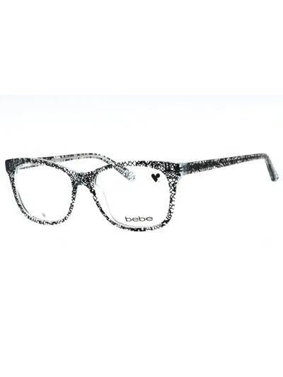 Bebe Sleek Rectangular Women's Eyeglasses - Bb5213 In Multi