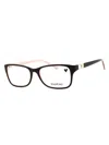Bebe Sleek Rectangular Women's Eyeglasses In Green
