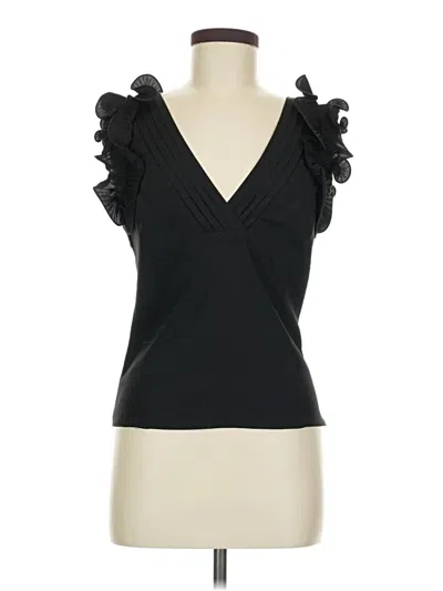 Pre-owned Bebe Sleeveless Blouse In Black