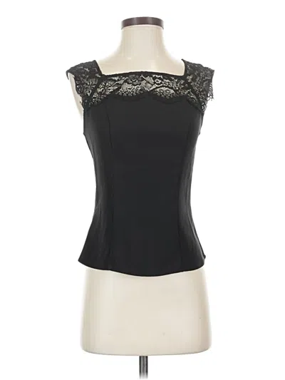Pre-owned Bebe Sleeveless Blouse In Black