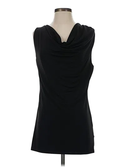 Pre-owned Bebe Sleeveless Blouse In Black