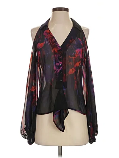 Pre-owned Bebe Sleeveless Blouse In Black