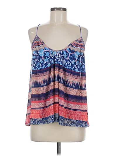 Pre-owned Bebe Sleeveless Blouse In Blue
