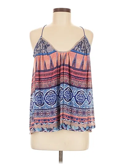 Pre-owned Bebe Sleeveless Blouse In Blue