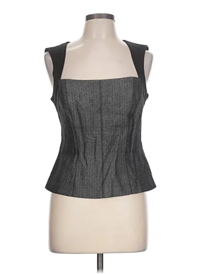Pre-owned Bebe Sleeveless Blouse In Gray