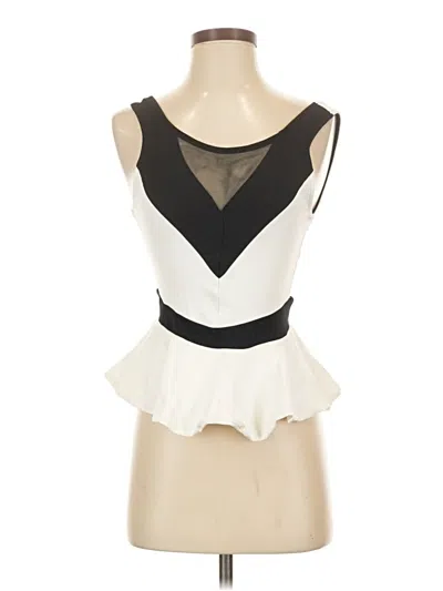 Pre-owned Bebe Sleeveless Blouse In Ivory