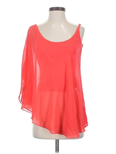 Pre-owned Bebe Sleeveless Blouse In Red