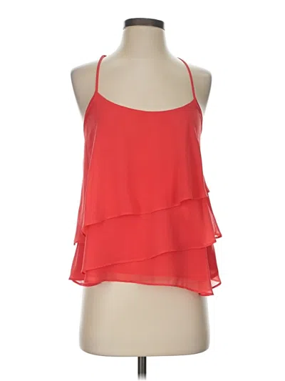 Pre-owned Bebe Sleeveless Blouse In Red