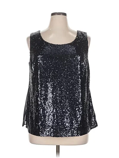 Pre-owned Bebe Sleeveless Blouse In Silver