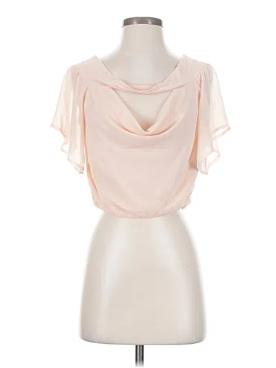 Pre-owned Bebe Sleeveless Blouse In White