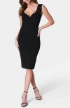 BEBE BEBE SLEEVELESS BODY-CON SWEATER DRESS