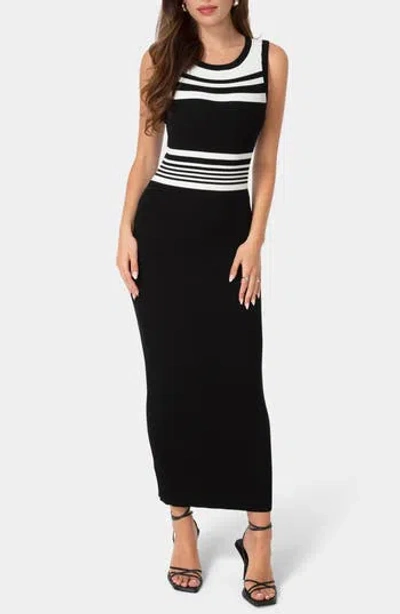 Bebe Sleeveless Knit Maxi Dress In Black