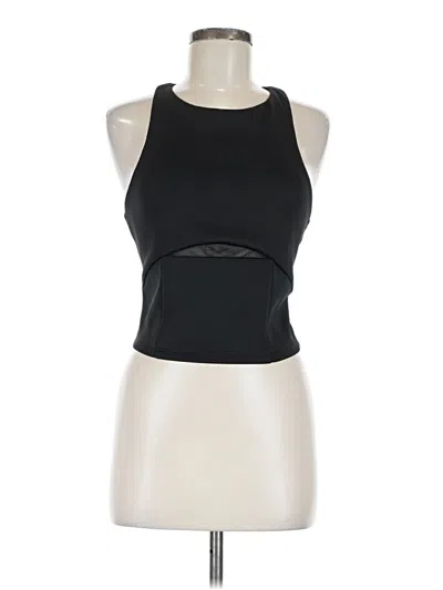 Pre-owned Bebe Sleeveless Top Black Halter Neckline Tops