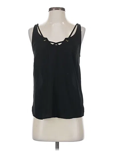 Pre-owned Bebe Sleeveless Top Black Halter Neckline Tops
